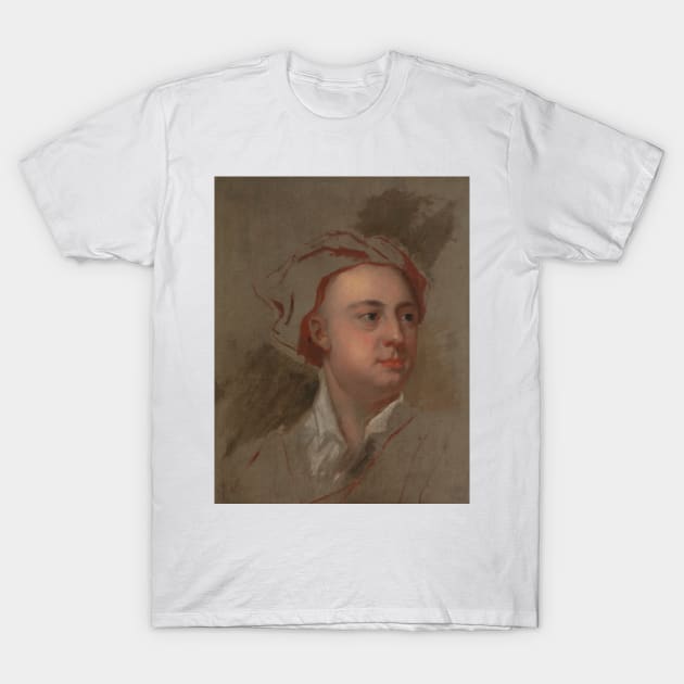 An Unfinished Study of the Head of James Thomson by William Aikman T-Shirt by Classic Art Stall